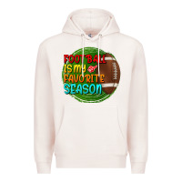 Pale Pink football is my favorite season Premium Hoodie - BundleAndBundleShop