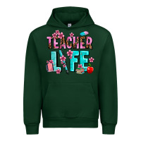 Forest Green teacher life Urban Hoodie - AdoDesignShop