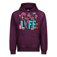 Mauve Wine teacher life Urban Hoodie - AdoDesignShop