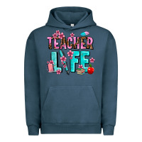 Pigment Midnight Navy teacher life Urban Hoodie - AdoDesignShop