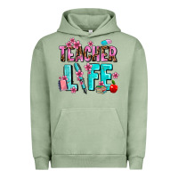 Pigment Oil Green teacher life Urban Hoodie - AdoDesignShop
