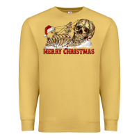 Antique Gold Merry christmas skeleton Premium Sweatshirt - RanaPortraitStore