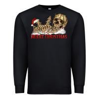 Black Merry christmas skeleton Premium Sweatshirt - RanaPortraitStore