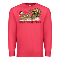 Cardinal Merry christmas skeleton Premium Sweatshirt - RanaPortraitStore