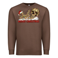 Chestnut Merry christmas skeleton Premium Sweatshirt - RanaPortraitStore