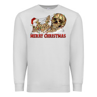 Dove Grey Merry christmas skeleton Premium Sweatshirt - RanaPortraitStore
