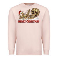 Pale Pink Merry christmas skeleton Premium Sweatshirt - RanaPortraitStore