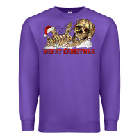 Purple Merry christmas skeleton Premium Sweatshirt - RanaPortraitStore