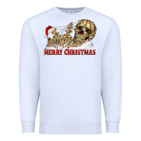 White Merry christmas skeleton Premium Sweatshirt - RanaPortraitStore
