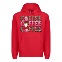 Red coffee coffee coffee Premium Hoodie - AdoDesignShop