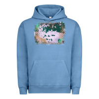 Pigment Pebble Blue Western Green Cowhide Frame Urban Hoodie - Bettercallsaul