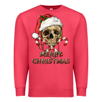 Cardinal merry christmas skull Premium Sweatshirt - RanaPortraitStore