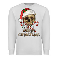 Merry Christmas Skull Premium Sweatshirt | Teevron