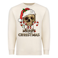 Sandshell merry christmas skull Premium Sweatshirt - RanaPortraitStore