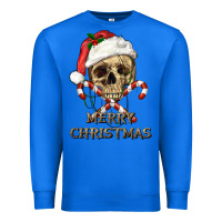 True Royal merry christmas skull Premium Sweatshirt - RanaPortraitStore