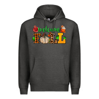Charcoal Heather welcome fall Premium Hoodie - AdoDesignShop