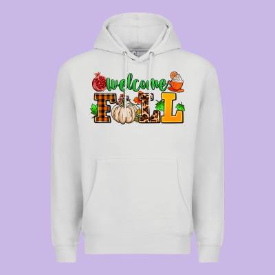 Welcome Fall Premium Hoodie Designed By Adodesignshop