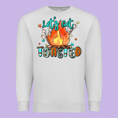 Let's Get Toasted Premium Sweatshirt Designed By Zillion Design Studio