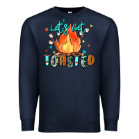 Navy let's get toasted Premium Sweatshirt - Zillion Design Studio
