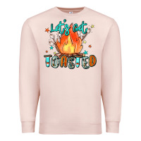 Pale Pink let's get toasted Premium Sweatshirt - Zillion Design Studio