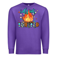 Purple let's get toasted Premium Sweatshirt - Zillion Design Studio