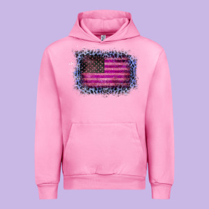 Old Leopard American Flag Urban Hoodie Designed By Bettercallsaul