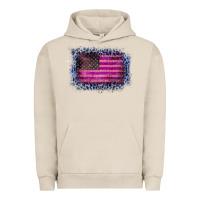 Pigment French Oak Old Leopard American Flag Urban Hoodie - Bettercallsaul