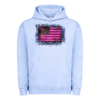 Pigment Grape Ice Old Leopard American Flag Urban Hoodie - Bettercallsaul