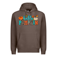 Coffee hello pumpkin Premium Hoodie - AdoDesignShop