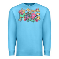 Ocean Blue less people more cats Premium Sweatshirt - Zillion Design Studio