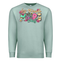 Seafoam less people more cats Premium Sweatshirt - Zillion Design Studio