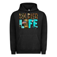 Pigment Black soldier  life Urban Hoodie - AdoDesignShop