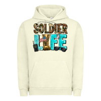 Pigment Pistachio soldier  life Urban Hoodie - AdoDesignShop