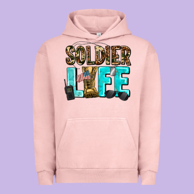 Soldier  Life Urban Hoodie Designed By Adodesignshop