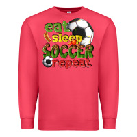 Cardinal eat sleep soccer repeat Premium Sweatshirt - texasbilliewilder