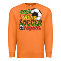 Carrot eat sleep soccer repeat Premium Sweatshirt - texasbilliewilder