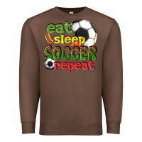 Chestnut eat sleep soccer repeat Premium Sweatshirt - texasbilliewilder