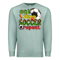 Seafoam eat sleep soccer repeat Premium Sweatshirt - texasbilliewilder