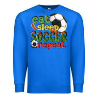 True Royal eat sleep soccer repeat Premium Sweatshirt - texasbilliewilder