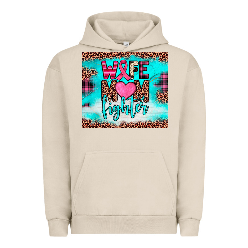 Wife Mom Fighter Tumbler Urban Hoodie by JahusDesignShop | Teevron