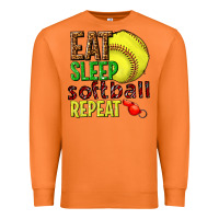 Carrot eat sleep softball repeat Premium Sweatshirt - texasbilliewilder