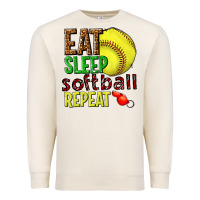 Sandshell eat sleep softball repeat Premium Sweatshirt - texasbilliewilder
