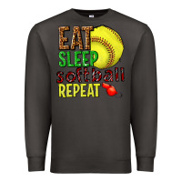 Smoke eat sleep softball repeat Premium Sweatshirt - texasbilliewilder