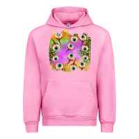 Fuchsia Pink eyes leopard halloween patch Urban Hoodie - BundleAndBundleShop