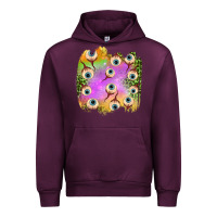 Mauve Wine eyes leopard halloween patch Urban Hoodie - BundleAndBundleShop