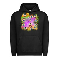 Pigment Black eyes leopard halloween patch Urban Hoodie - BundleAndBundleShop