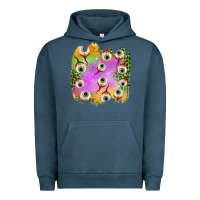 Pigment Midnight Navy eyes leopard halloween patch Urban Hoodie - BundleAndBundleShop