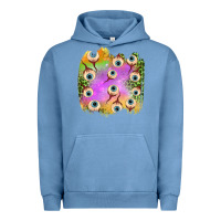 Pigment Pebble Blue eyes leopard halloween patch Urban Hoodie - BundleAndBundleShop