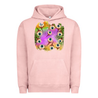 Pigment Salmon eyes leopard halloween patch Urban Hoodie - BundleAndBundleShop