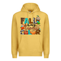 Antique Gold fall is my favorite color Premium Hoodie - AdoDesignShop